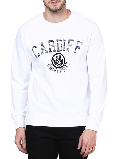 white acrylic sweatshirt - 12112816 - Very Small Image - 1