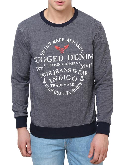 blue acrylic sweatshirt - 12112821 - Very Small Image - 1