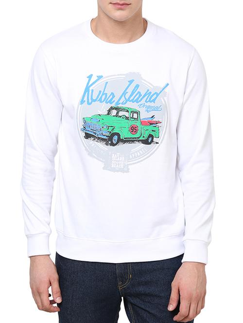 white acrylic sweatshirt - 12112826 - Very Small Image - 1