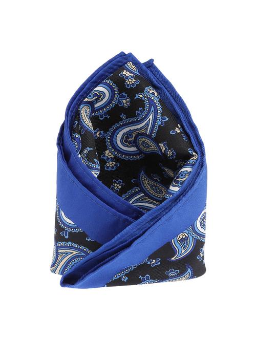 blue micro fiber pocketsquare - 12114841 - Very Small Image - 1