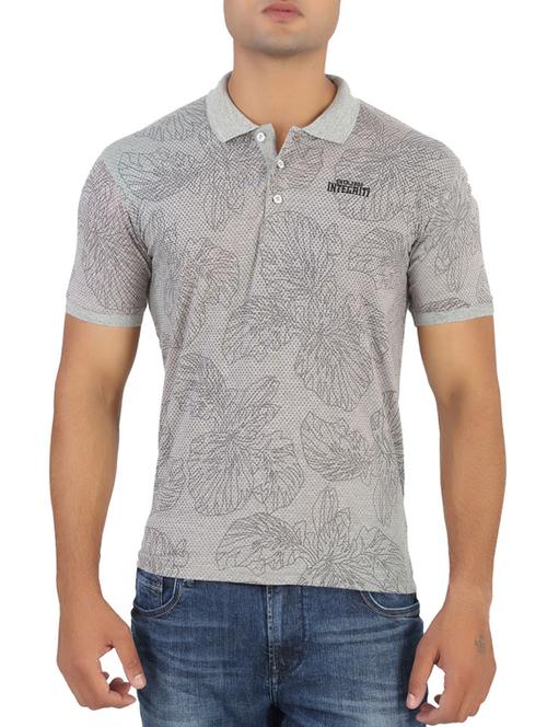 grey cotton tshirt - 12115076 - Very Small Image - 1