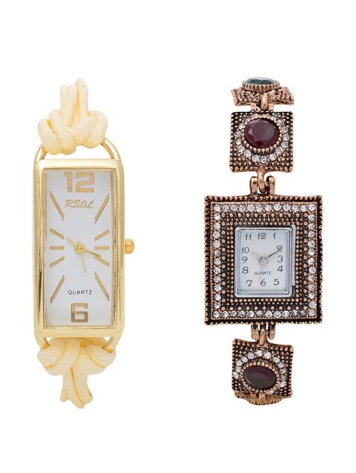 rsol combo of 2 analog women watch's - 12117452 - Very Small Image - 1