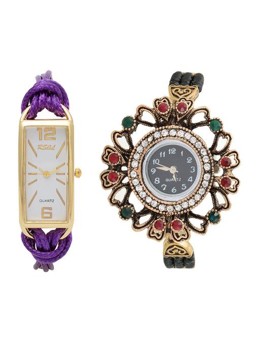 rsol combo of 2 analog women watch's - 12117507 - Very Small Image - 1