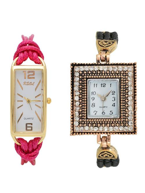 rsol combo of 2 analog women watch's - 12117541 - Very Small Image - 1