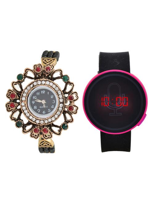 lucky infra combo of 2 analog-digital men and women watch's - 12117628 - Very Small Image - 1