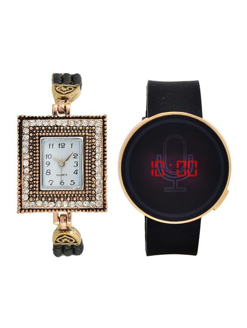 lucky infra combo of 2 analog-digital men and women watch's - 12117657 - Very Small Image - 1