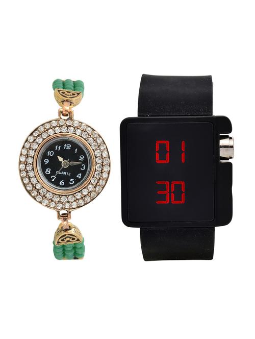 lucky infra combo of 2 analog-digital men and women watch's - 12117678 - Very Small Image - 1