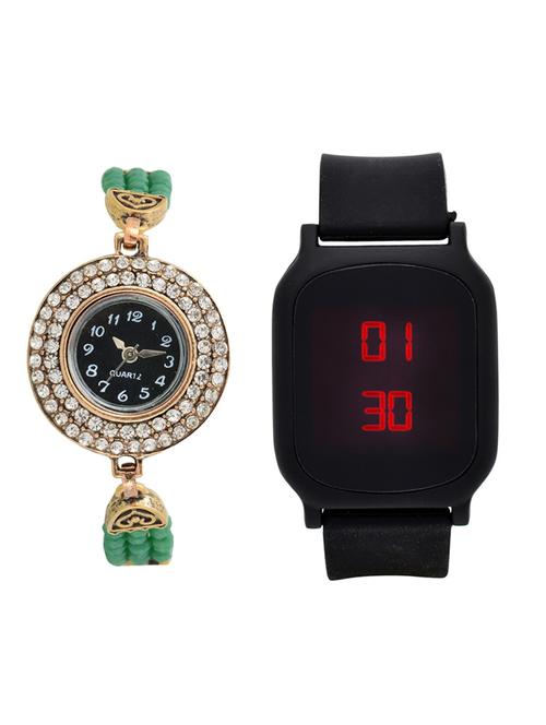 lucky infra combo of 2 analog-digital men and women watch's - 12117689 - Very Small Image - 1