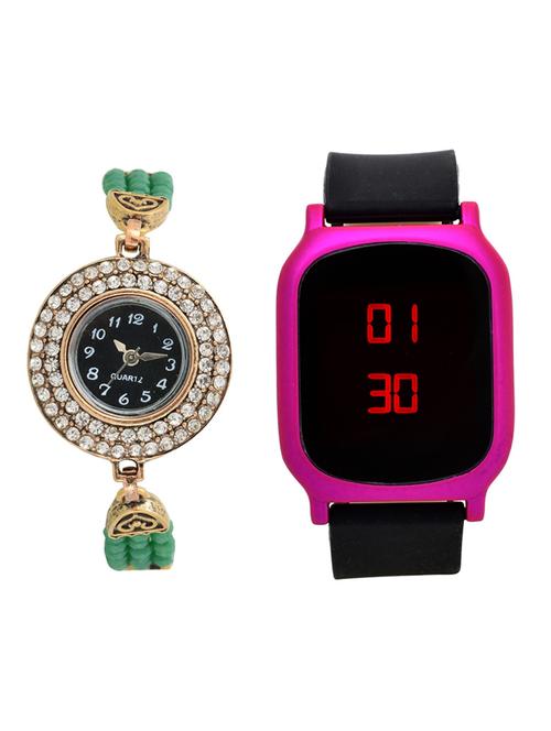 lucky infra combo of 2 analog-digital men and women watch's - 12117692 - Very Small Image - 1