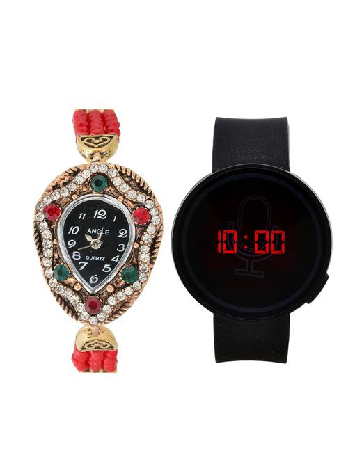 lucky infra combo of 2 analog-digital men and women watch's - 12117712 - Very Small Image - 1