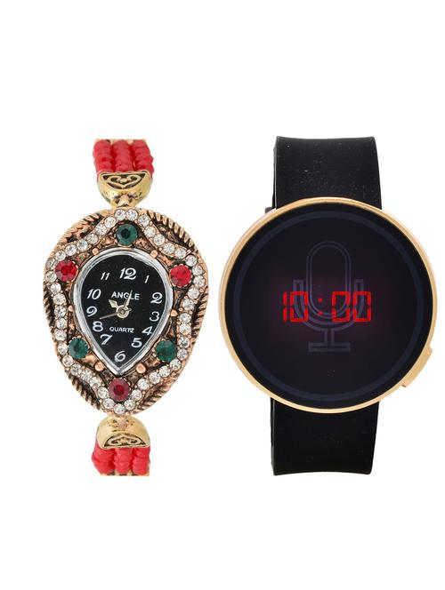 lucky infra combo of 2 analog-digital men and women watch's - 12117714 - Very Small Image - 1