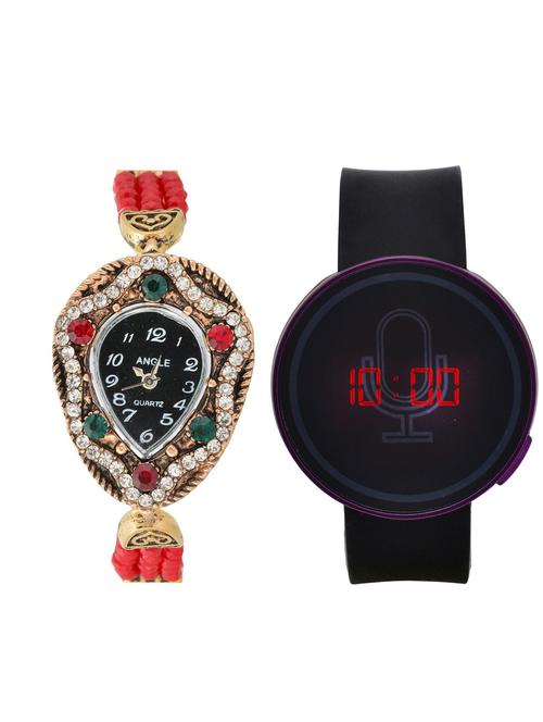 lucky infra combo of 2 analog-digital men and women watch's - 12117716 - Very Small Image - 1