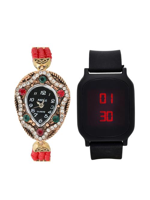 lucky infra combo of 2 analog-digital men and women watch's - 12117717 - Very Small Image - 1