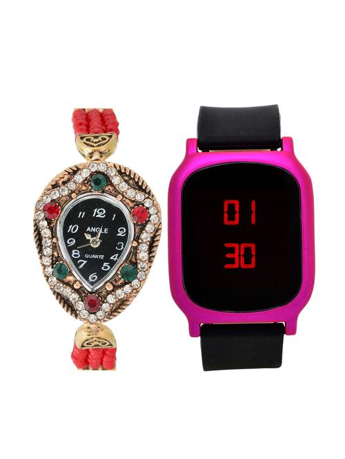 lucky infra combo of 2 analog-digital men and women watch's - 12117720 - Very Small Image - 1