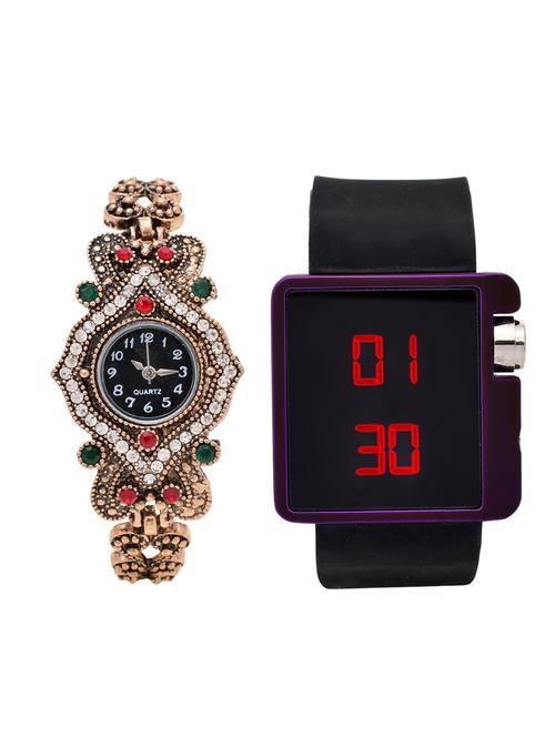 lucky infra combo of 2 analog-digital men and women watch's - 12117788 - Very Small Image - 1