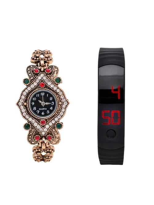 lucky infra combo of 2 analog-digital men and women watch's - 12117789 - Very Small Image - 1
