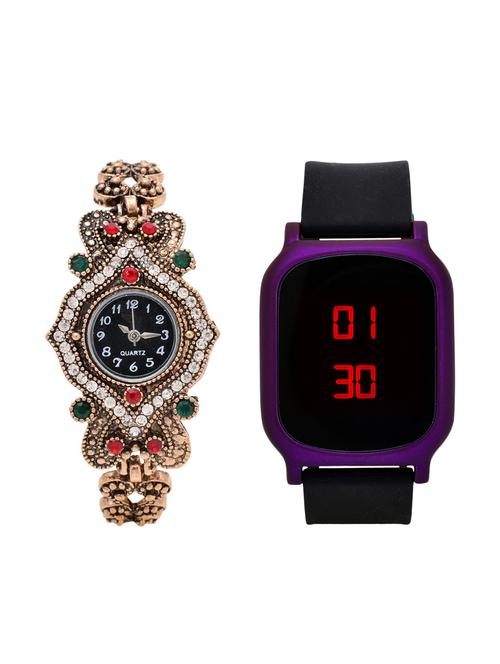 lucky infra combo of 2 analog-digital men and women watch's - 12117799 - Very Small Image - 1