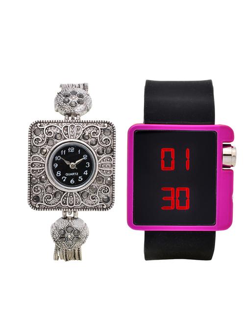 lucky infra combo of 2 analog-digital men and women watch's - 12117811 - Very Small Image - 1