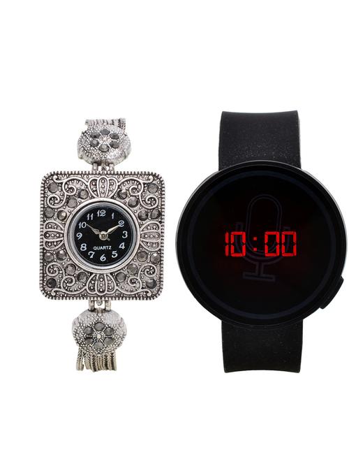 lucky infra combo of 2 analog-digital men and women watch's - 12117814 - Very Small Image - 1
