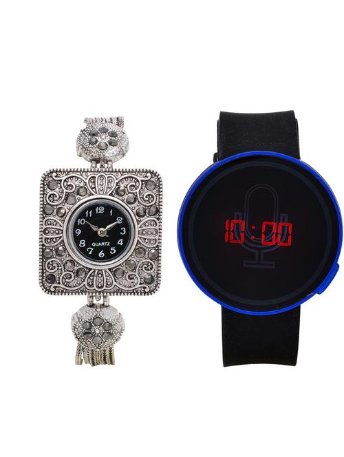 lucky infra combo of 2 analog-digital men and women watch's - 12117815 - Very Small Image - 1