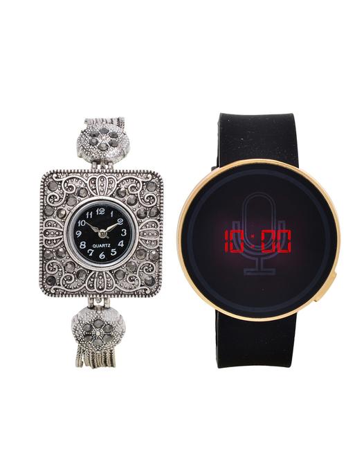 lucky infra combo of 2 analog-digital men and women watch's - 12117816 - Very Small Image - 1