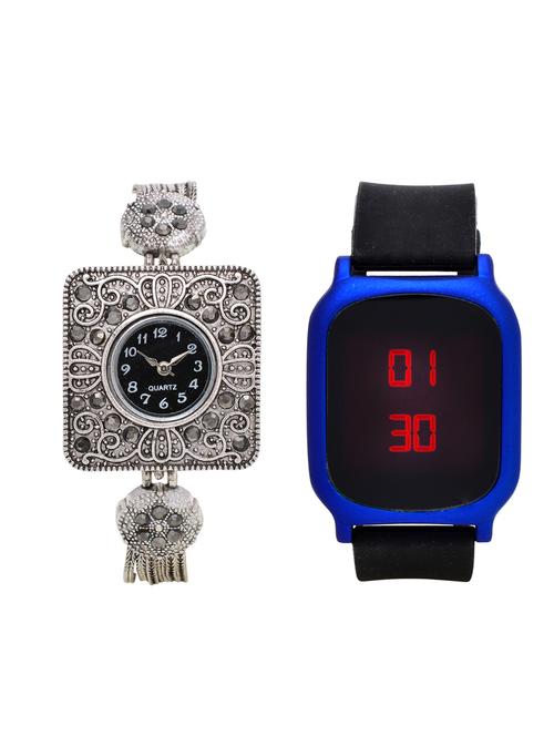 lucky infra combo of 2 analog-digital men and women watch's - 12117820 - Very Small Image - 1