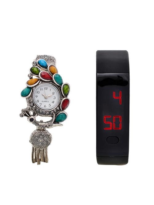 lucky infra combo of 2 analog-digital men and women watch's - 12117830 - Very Small Image - 1