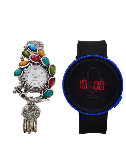 lucky infra combo of 2 analog-digital men and women watch's - 12117838 - Very Small Image - 1