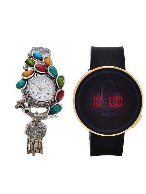 lucky infra combo of 2 analog-digital men and women watch's - 12117839 - Very Small Image - 1