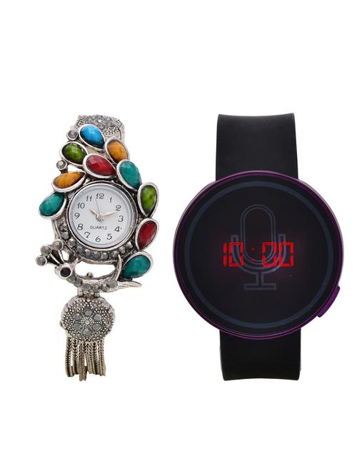 lucky infra combo of 2 analog-digital men and women watch's - 12117841 - Very Small Image - 1