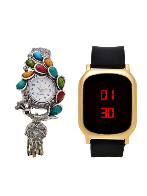 lucky infra combo of 2 analog-digital men and women watch's - 12117844 - Very Small Image - 1