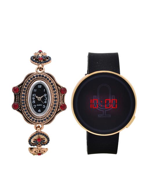 lucky infra combo of 2 analog-digital men and women watch's - 12117861 - Very Small Image - 1