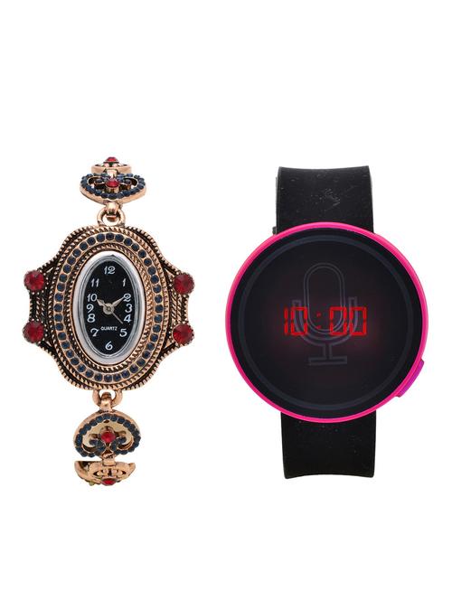 lucky infra combo of 2 analog-digital men and women watch's - 12117862 - Very Small Image - 1