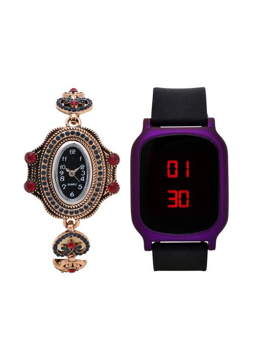 lucky infra combo of 2 analog-digital men and women watch's - 12117868 - Very Small Image - 1