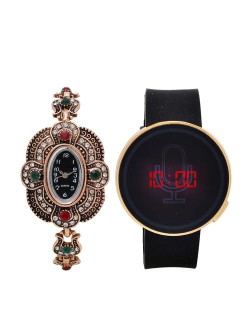 lucky infra combo of 2 analog-digital men and women watch's - 12117882 - Very Small Image - 1