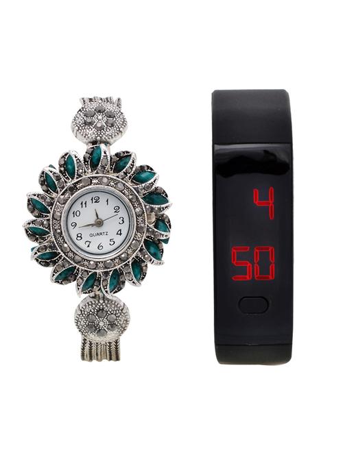 lucky infra combo of 2 analog-digital men and women watch's - 12117893 - Very Small Image - 1