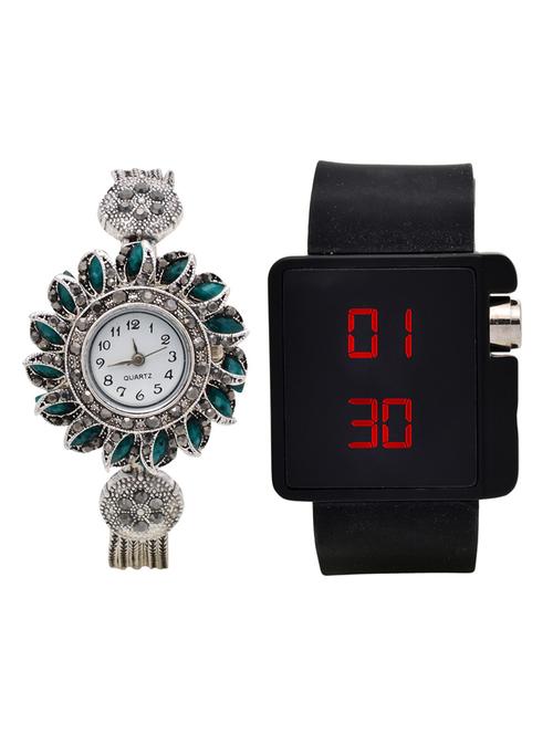 lucky infra combo of 2 analog-digital men and women watch's - 12117894 - Very Small Image - 1
