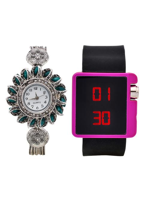lucky infra combo of 2 analog-digital men and women watch's - 12117897 - Very Small Image - 1