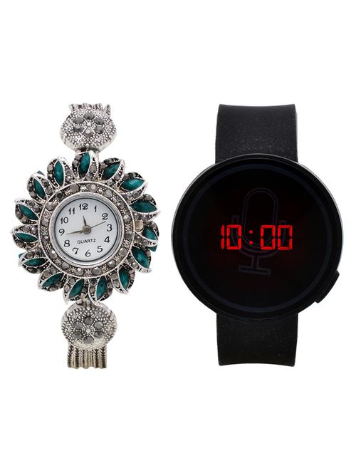 lucky infra combo of 2 analog-digital men and women watch's - 12117900 - Very Small Image - 1