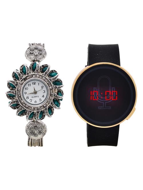 lucky infra combo of 2 analog-digital men and women watch's - 12117902 - Very Small Image - 1