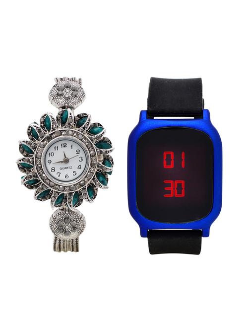 lucky infra combo of 2 analog-digital men and women watch's - 12117906 - Very Small Image - 1