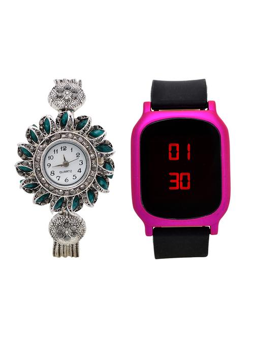 lucky infra combo of 2 analog-digital men and women watch's - 12117908 - Very Small Image - 1