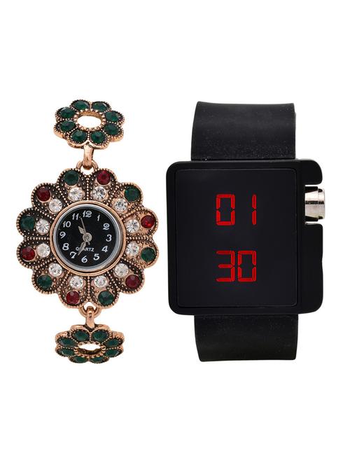 lucky infra combo of 2 analog-digital men and women watch's - 12117913 - Very Small Image - 1