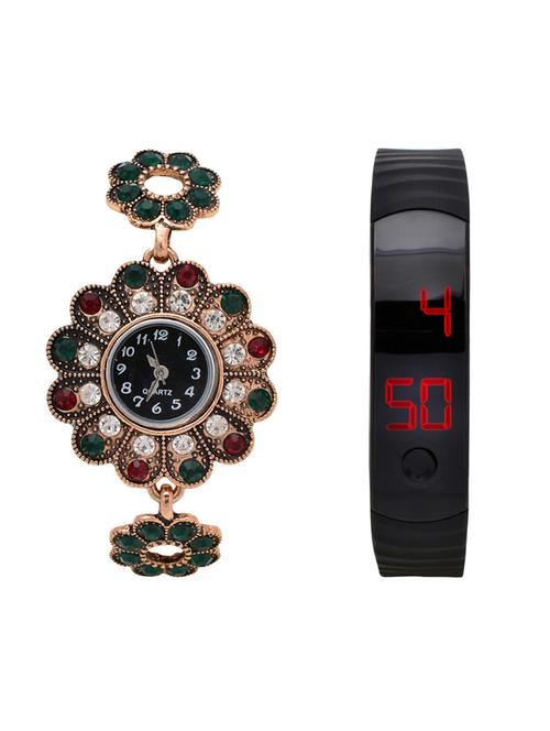 lucky infra combo of 2 analog-digital men and women watch's - 12117918 - Very Small Image - 1