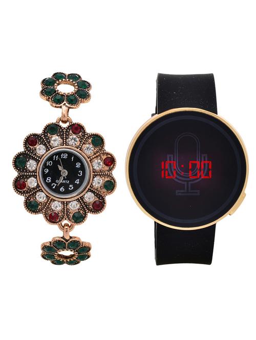 lucky infra combo of 2 analog-digital men and women watch's - 12117921 - Very Small Image - 1