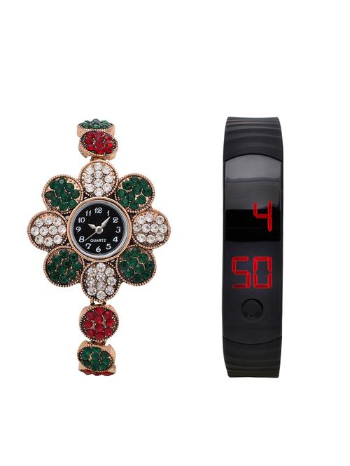 lucky infra combo of 2 analog-digital men and women watch's - 12117936 - Very Small Image - 1