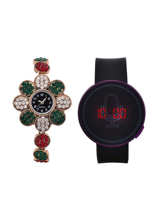 lucky infra combo of 2 analog-digital men and women watch's - 12117941 - Very Small Image - 1