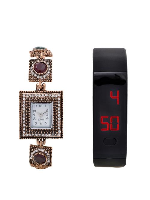 lucky infra combo of 2 analog-digital men and women watch's - 12117947 - Very Small Image - 1