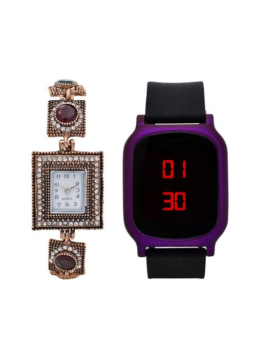lucky infra combo of 2 analog-digital men and women watch's - 12117963 - Very Small Image - 1