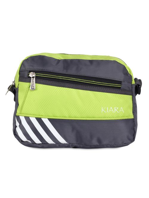 green and grey printed sling bag - 1211994 - Very Small Image - 1